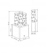 JARDIN DE CRISTAL JALLUM VOTIVES 4L - DIMENSÕES