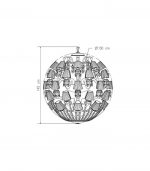 LUSTRE LE ROI SOLEIL 40L BALL NIGHT - Imagem 2