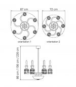 LUSTRE TOURBILLON 6L - Imagem 2