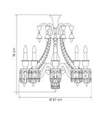 LUSTRE ZENITH 8L - Imagem 2