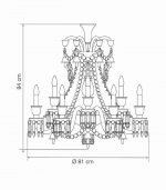 LUSTRE ZENITH CLEAR AND RED 12L - Imagem 2