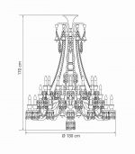 LUSTRE ZENITH CLEAR AND RED 36L - Imagem 2