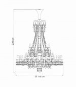 LUSTRE ZENITH CLEAR AND RED 64L - Imagem 2