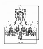 LUSTRE ZENITH FAUNACRYSTOPOLIS 24L - Imagem 2