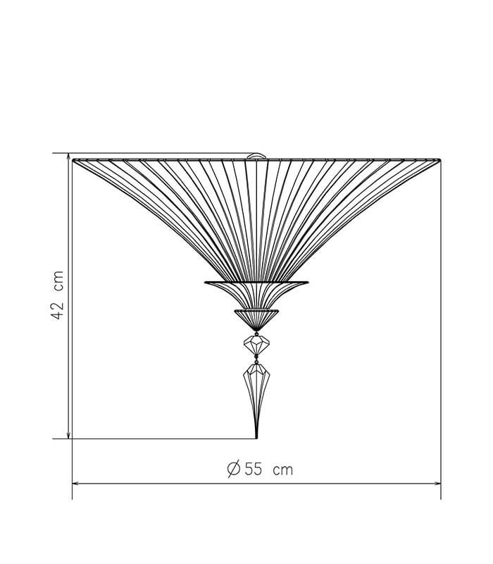 PLAFON-MILLE-NUITS-GRANDE---DIMENSÕES PLAFON MILLE NUITS GRANDE - Imagem 1